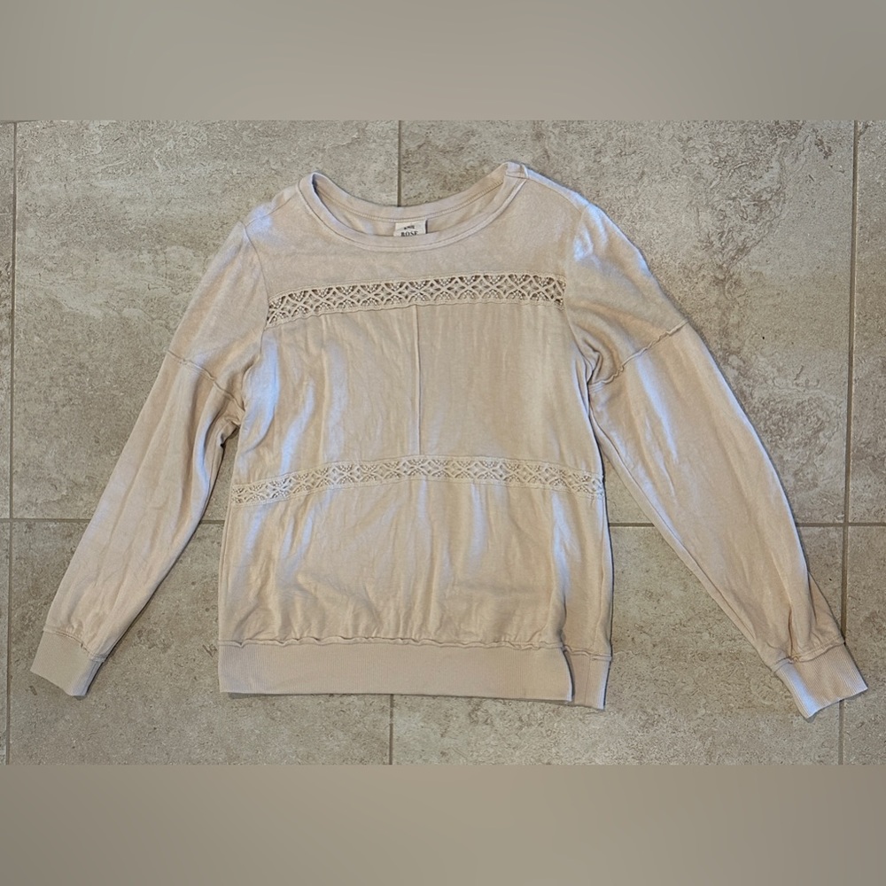 Knox Rose Cream Sweater Medium